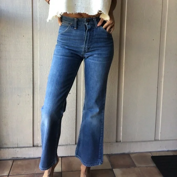 🌺SOLD ON EBAY🌺Vintage Wrangler jeans 1970 kids size small women 23 24